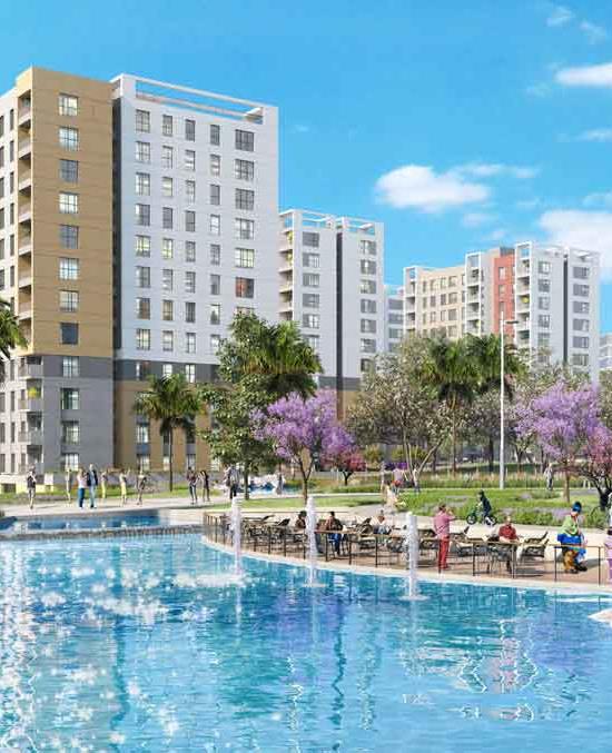 Antalya projesinde tüm blokları su kenarında yer alan su-yaşam temalı Turkuaz etabı satışa sunuldu.